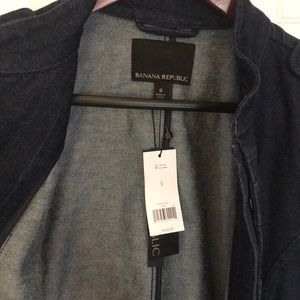 Banana Republic Military Style Denim Jacket